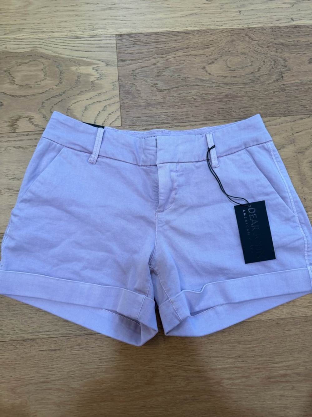 Dear John Pastel Lilac Cuffed Hampton Women's Shorts 29 NWT